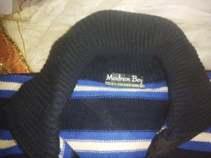 Striped Zip-Up sweater