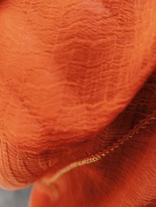🧡Orange Attractive Saree 🔥