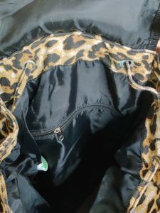 Leopard Print Canvas Bag