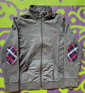 Stylish Grey Zip-Up Jacket