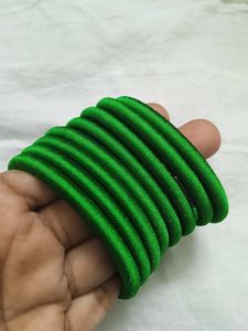 Customized Bangles With silk Thread Set Of 8
