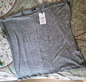 Gray Heathered Short Sleeve Top