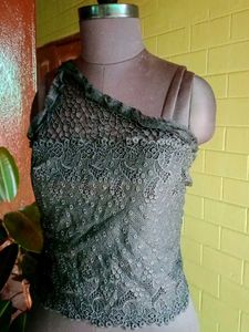 Lace One-Shoulder Top