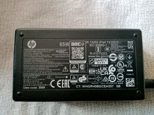 New Unused HP Laptop Blue Pin 65W Adapter