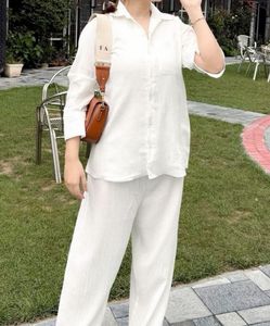 White Linen Co-ord Set