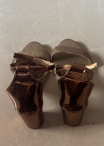 New Golden Women&#39;s Heeled Sandals