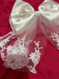Cute White Lace Hair Bow