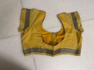 Mustard Yellow Saree with Blouse