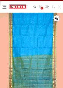 Elegant Blue &amp; Green Saree
