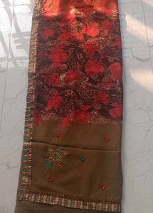 Printed LightWeight Sari(Unused)