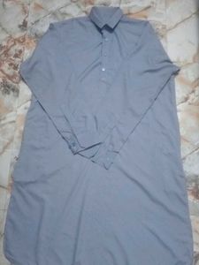 Grey Casual pathani kurta pajama