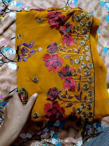 Elegant Yellow Saree