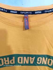 Yellow Men Full T-shirt 👕