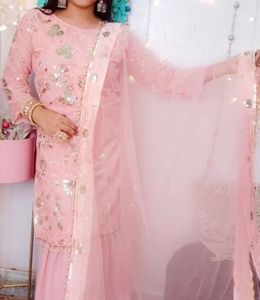 Pink Embroidered Kurta Set