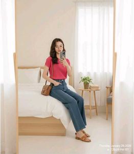 Shimmery heart pink top