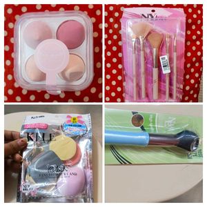 Combo Makeup Brush & Sponge Set