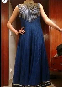 Blue Net Dress