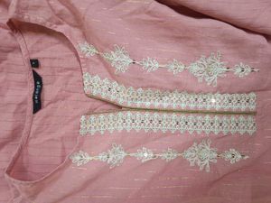 Melange Elegant Pink Embroidered Kurta