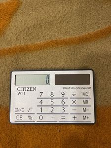 RARE Citizen Thinnest Solar Calculator