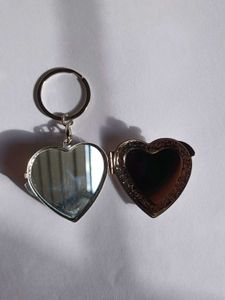 Heart Mirror Keychain