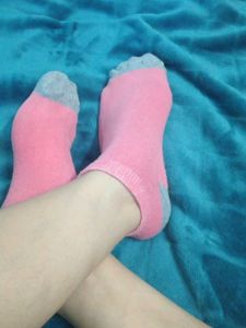 Pink Women Used Ankle Socks
