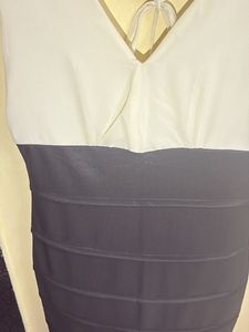 Chic Two-Tone Bodycon Dress