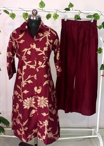 Brand New Maroon Partywear Coord Set