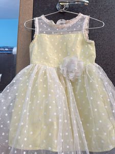 Adorable Yellow Polka Dot Dress