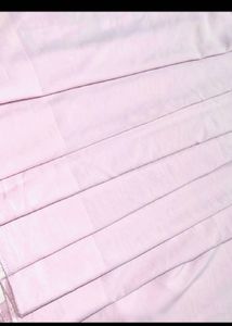 Plain Onion Pink saree &amp; Unstitched Blouse