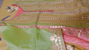 PINK AND GREEN KURTA
