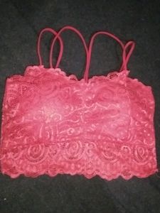 Red Padded Crop Top