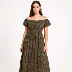 Floral Off-Shoulder Dress