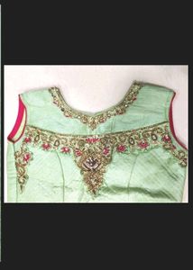 Girls&#39; Pink &amp; Green Lehenga Choli