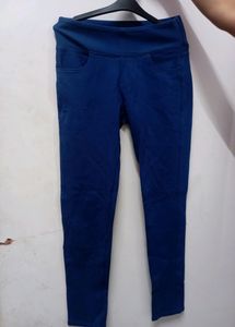 Streachable Blue Skinny Trouser
