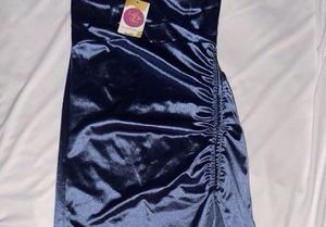 Navy Blue Korean Bodycon Dress