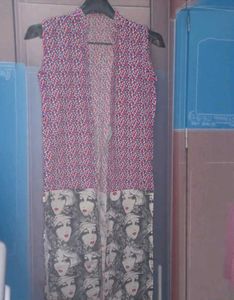 Pop Art Geometric Duster Shrug