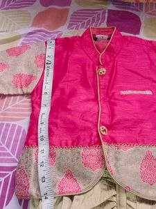 Pink &amp; Golder Kurta Set