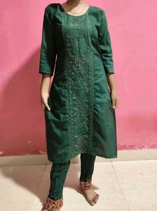 Green Kurta Set New