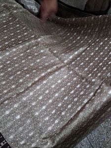 Elegant Brown &amp; Silver Dupatta