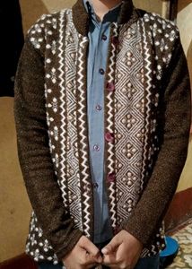 Patterned Knit Cardigan