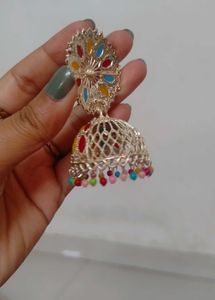 Colorful Jhumka / No Coins Please
