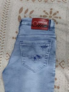 Forever Light Blue Jeans Waist 26 L- 36