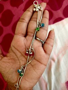 Silver Toe Rings And Payl
