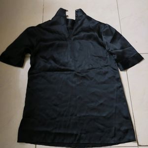 Black Satin Top