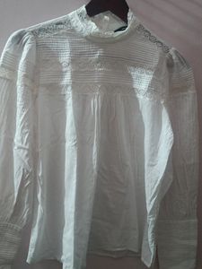 Smart White Cotton Top