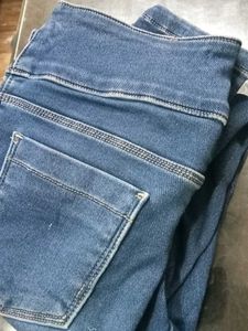 Lotus Blue High Waist Jeans.