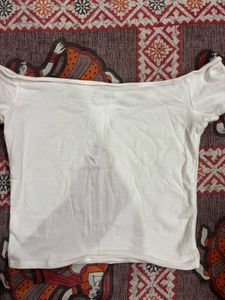 White Off-Shoulder Top