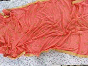 Elegant Satin  Peach Suit Set