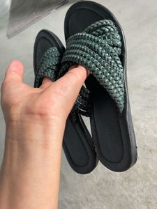 Woven Green Slides