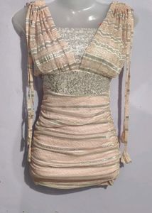 Blush Patterned Dress